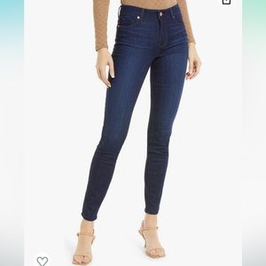 Paige Size 32 Hoxton High-Waist Ultra Skinny Stretch Denim Dark Wash